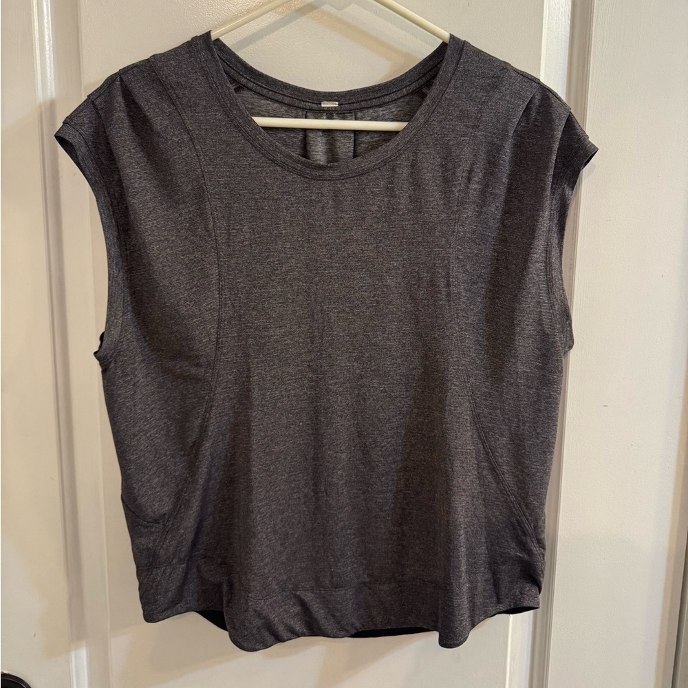 Lululemon Gait Keeper Short Sleeve Heathered Black